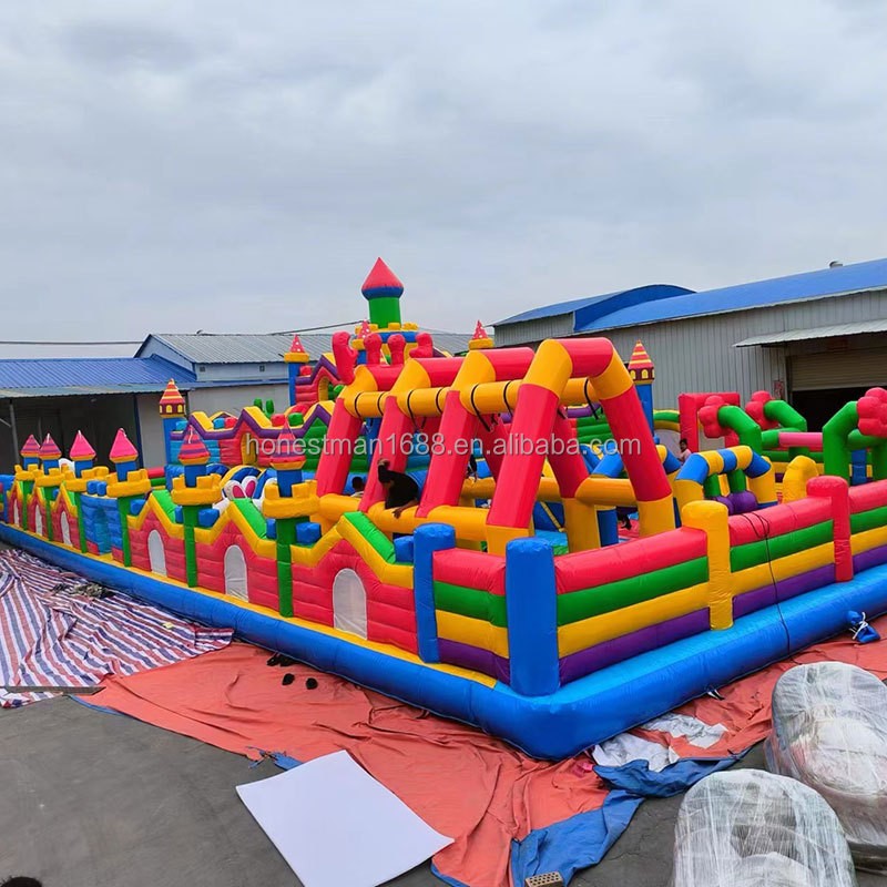 Obstacle Course Manufacturer - Outdoor Children Race Games Inflatable