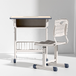 School Desk Manufacturer - Adjustable Height Wooden Chair Desk Set