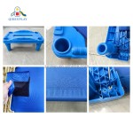 Stackable Cots Factory - Wholesale Blue Plastic Children Sleeping Cots