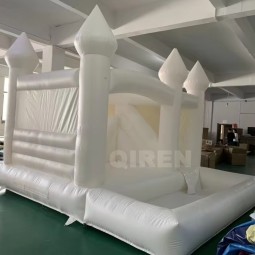 Bouncy Wedding Castle Factory - White Jumper Slide Soft Play Bouncing