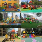 Playground Equipment Manufacturer - Outdoor Steel Plastic Slide PE Material