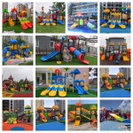 Playground Equipment Supplier - Multifunctional Plastic Swing Slide for Sale