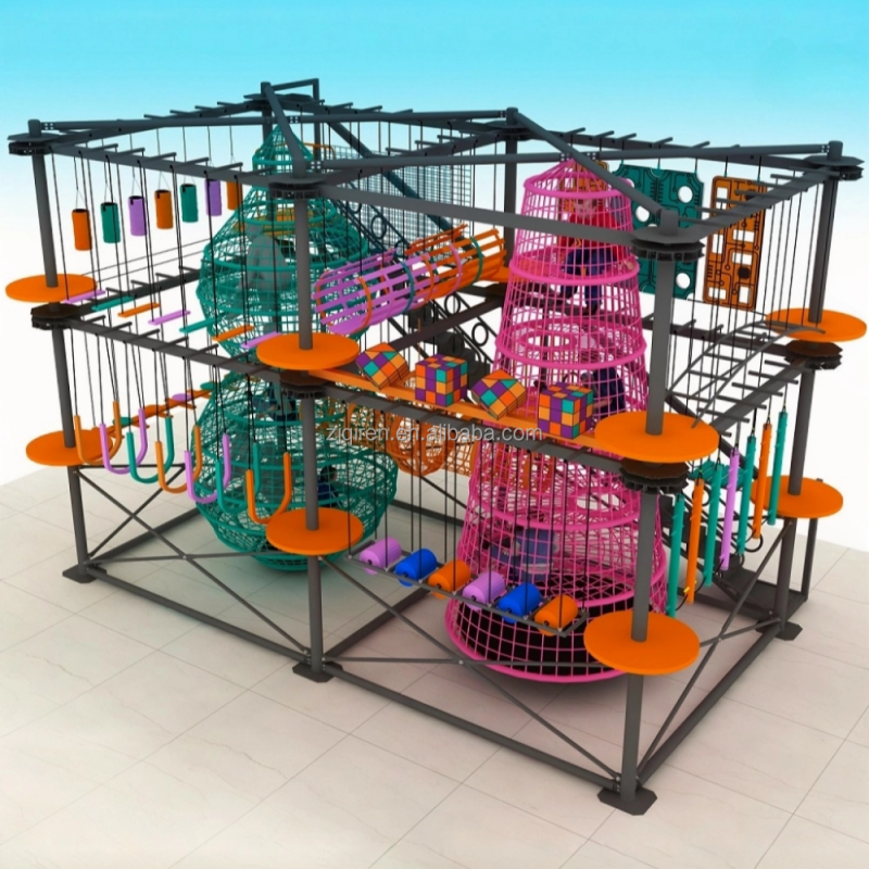 Rope Course Equipment Factory - Indoor High Adventure Climbing Game