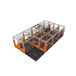 Ninja Warrior Course Factory - Obstacle with Foam Pit Exercise Equipment
