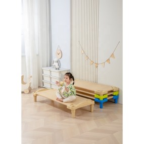 Kid Cot Bed Supplier - Easy Carry PP Mesh Single Children Plastic Bed