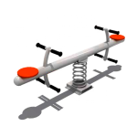 Seesaw Supplier - High Quality Cartoon Two Seats Cute Animal Design