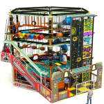 Ninja Warrior Course Factory - Obstacle with Foam Pit Exercise Equipment