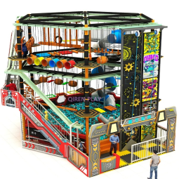 Ninja Warrior Course Factory - Obstacle with Foam Pit Exercise Equipment