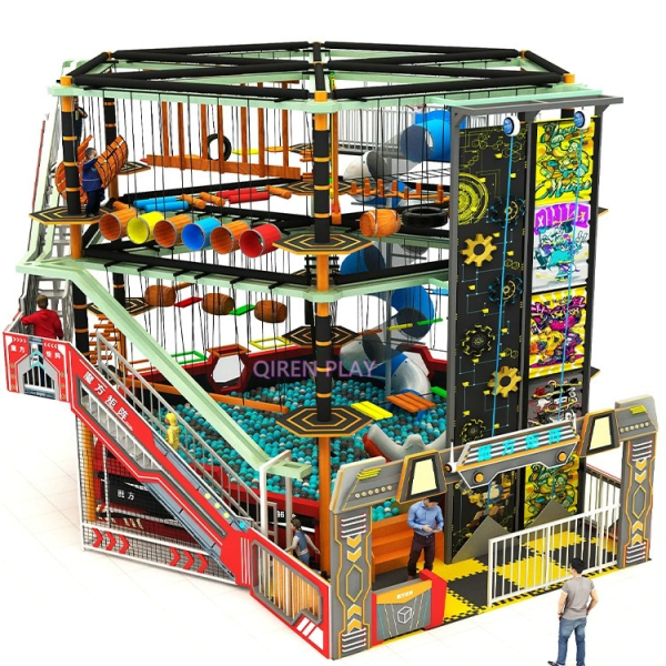 Ninja Warrior Course Factory - Obstacle with Foam Pit Exercise Equipment