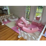 Bounce House Manufacturer - Pastel Pink Blue Inflatable Soft Play for Rental