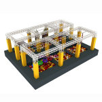 Ninja Warrior Course Factory - Obstacle with Foam Pit Exercise Equipment