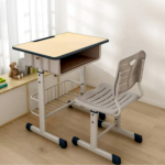 School Desk Manufacturer - Adjustable Height Wooden Chair Desk Set