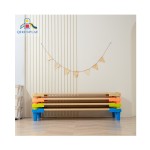 Cloth Bed Manufacturer - Kids Plastic Frame Combination Preschool Bed