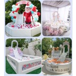 Bouncy Wedding Castle Factory - White Jumper Slide Soft Play Bouncing