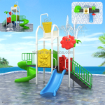 Water Play Equipment Supplier - Hot Sale Pool Water Slide Park