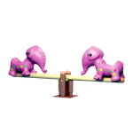 Seesaw Manufacturer - High Quality Cartoon Style Plastic Metal Animal