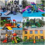Playground Equipment Manufacturer - Outdoor Steel Plastic Slide PE Material