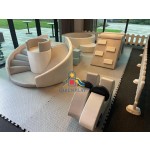 Playground Equipment Manufacturer - Outdoor White Naughty Castle for Parties