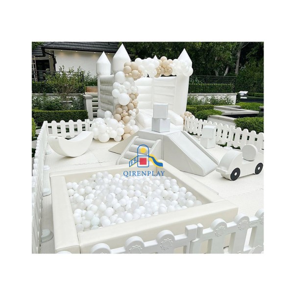 Playground Equipment Manufacturer - Outdoor White Naughty Castle for Parties