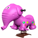 Ride on Toy Supplier - High Quality Cartoon Plastic Spring Rocking Horse