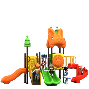 Playground Equipment Manufacturer - Outdoor Steel Plastic Slide PE Material