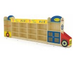 Kindergarten Furniture Factory - Wooden Nursery Book Shelf Cabinet for Kids