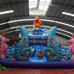 Amusement Equipment Supplier - Indoor Kids Bouncy Castle with Slide