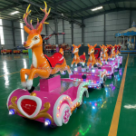 Resort Ride Manufacturer - 8 Seats Resort Tourist Train Fun Electric