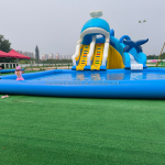 Bounce House Supplier - Children Outdoor Bounce House Water Slide