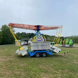 Portable Ride Supplier - Sale Mini Kids Small Carousel Swing Trailer