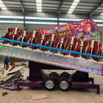 Wave Ride Manufacturer - 10 Seats Funfair Carnival Mechanical Trailer