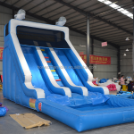 Water Slide Supplier - PVC with Pool Outdoor Bounce House Slide