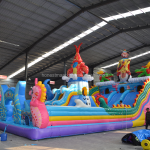 Amusement Equipment Supplier - Indoor Kids Bouncy Castle with Slide