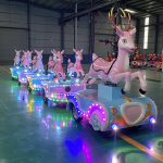 Resort Ride Manufacturer - 8 Seats Resort Tourist Train Fun Electric