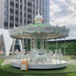 Merry Go Round Manufacturer - Sale White Amusement Park Babies Ride