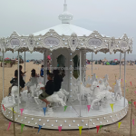 Merry Go Round Manufacturer - Sale White Amusement Park Babies Ride