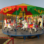 Portable Ride Factory - Babies Portable Mobile Trailer Merry Go Round