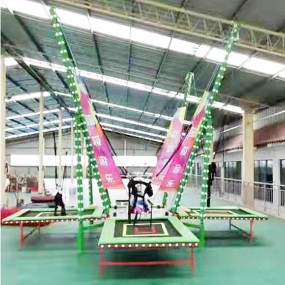 Movable Bungee Supplier - Foldable Movable 4 People Colored Lights