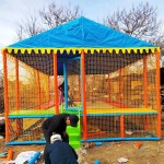 Outdoor Trampoline Supplier - 2025 4x6m Oxford Surface Ceiling