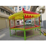 Hexagonal Trampoline Factory - Family-friendly with Net Stairs PP Mat