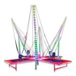 Movable Bungee Supplier - Foldable Movable 4 People Colored Lights