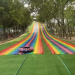 Plastic Slide Supplier - Customized Size Rainbow Slide Kids Adults