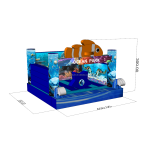 Inflatable Combo Supplier - Custom Ocean Slide Fish Commercial Bouncer