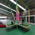 Movable Bungee Supplier - Foldable Movable 4 People Colored Lights