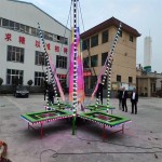 Movable Bungee Supplier - Foldable Movable 4 People Colored Lights