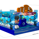 Inflatable Combo Supplier - Custom Ocean Slide Fish Commercial Bouncer