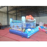 Inflatable Combo Supplier - Custom Ocean Slide Fish Commercial Bouncer