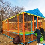 Outdoor Trampoline Supplier - 2025 4x6m Oxford Surface Ceiling