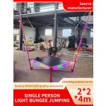 Single Bungee Supplier - Single Kids Jumping Bed with Lights
