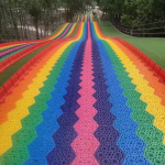 Plastic Slide Supplier - Customized Size Rainbow Slide Kids Adults